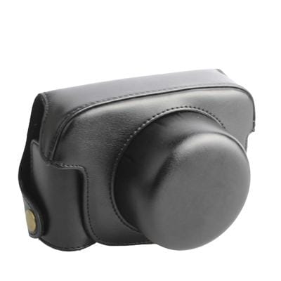 Leather Camera Case Bag for Panasonic GF2 (Black)