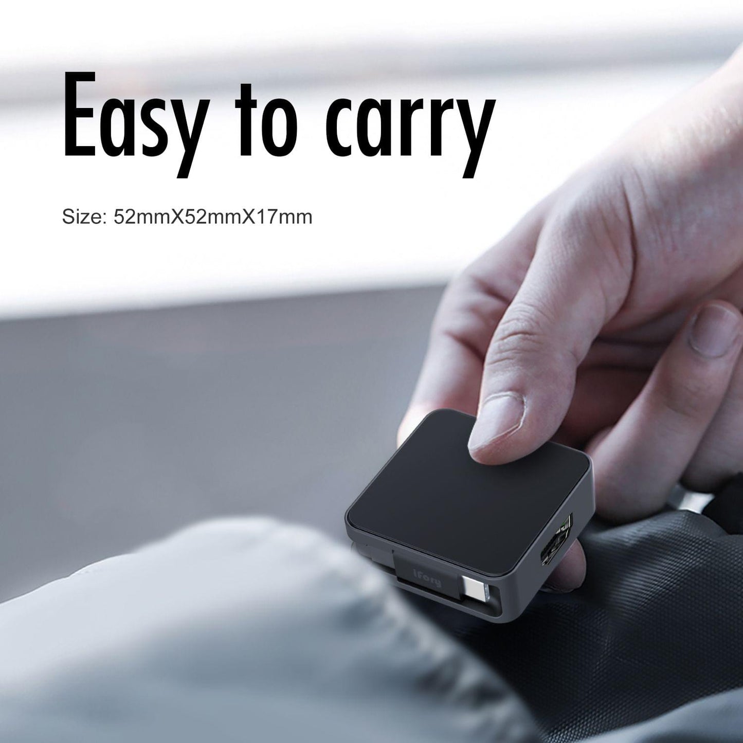 iFory Adapter USB C/MiniDP to HD-MI/VGA-equipped Display - Type-C to VGA