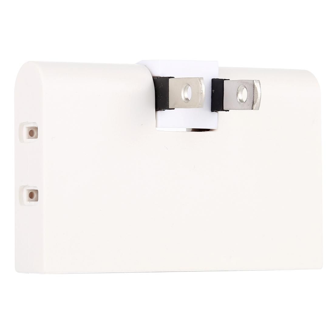 1 to 3 15A 180 Degrees Rotation Extension Multi Plug Mini Slim Wireless Outlet Socket, US Plug, AC 110-220V (White)