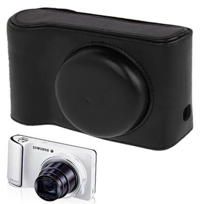 Leather Camera Case Bag for Samsung EK-GC100 (Black)