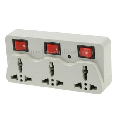 Plug Adapter, Travel Power 3 x UK Plug to AU Plug Adaptor with Switch (Style2)