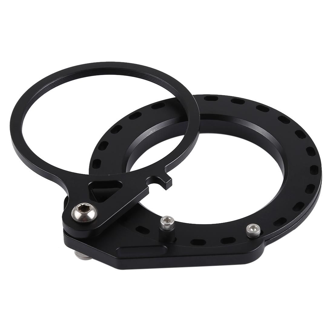 PULUZ Aluminum Alloy 67mm to 67mm Swing Wet-Lens Diopter Adapter Mount for DSLR Underwater Diving Housing (Black)