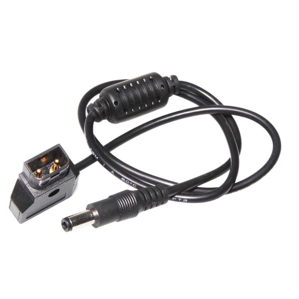 Coiled D-Tap 2Pin Male to DC 5.5*2.5mm Adapter Cable for