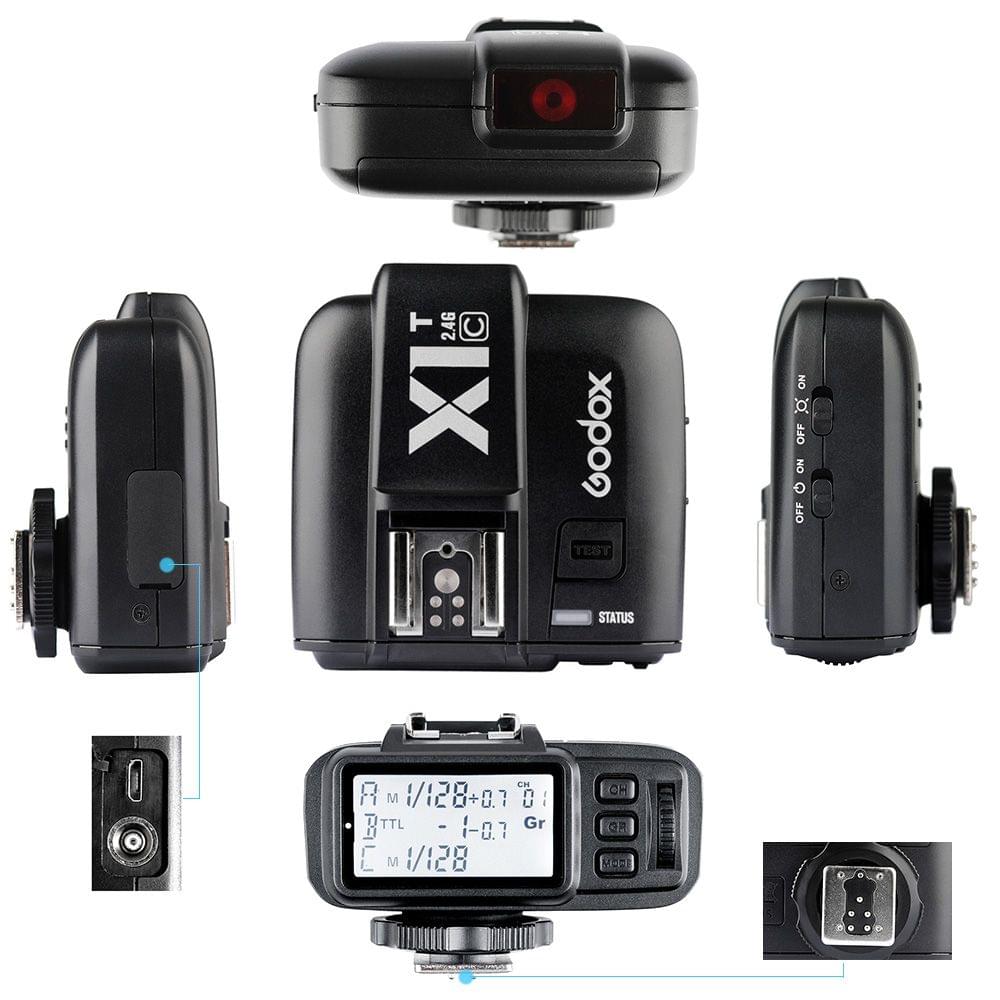 X1T-C TTL 1/8000s HSS 32 Channels 2.4G Wireless LCD