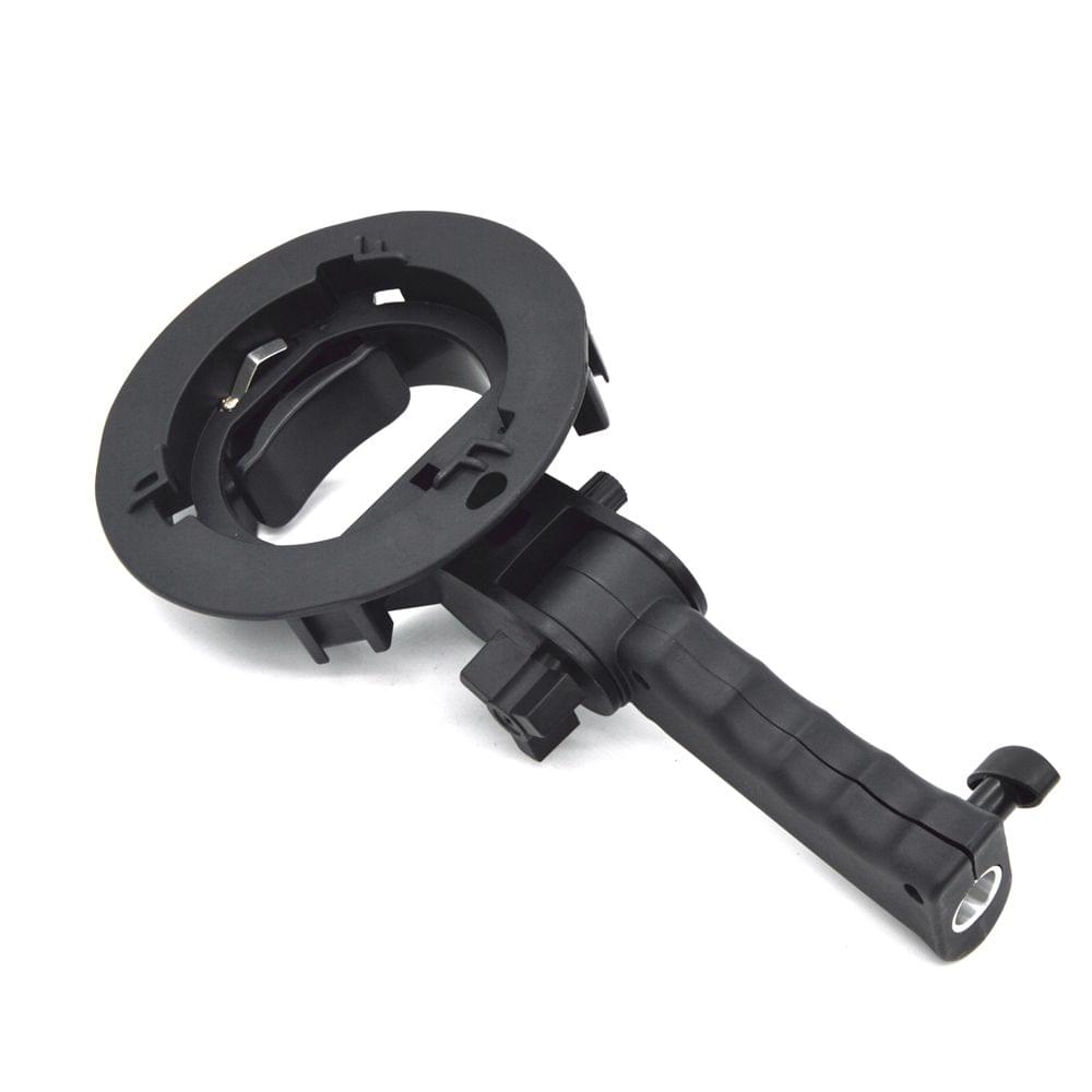 S-shaped Handheld Grip Portable Bowens Mount Speedlight