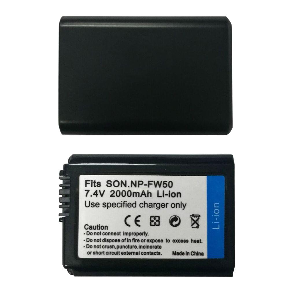 Andoer NP-FW50 2 Pack 7.4V 1500mAh Rechargeable Li-ion - 1