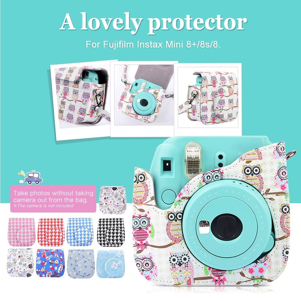 Andoer Compact Cute Lovely PU Leather Protective Camera Bag - No. 1.2