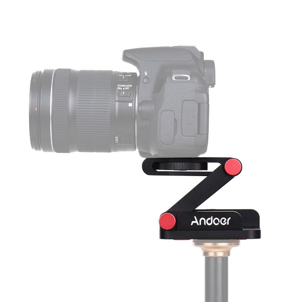 Andoer New Z-shaped Aluminum Alloy Foldable Camera Camcorder