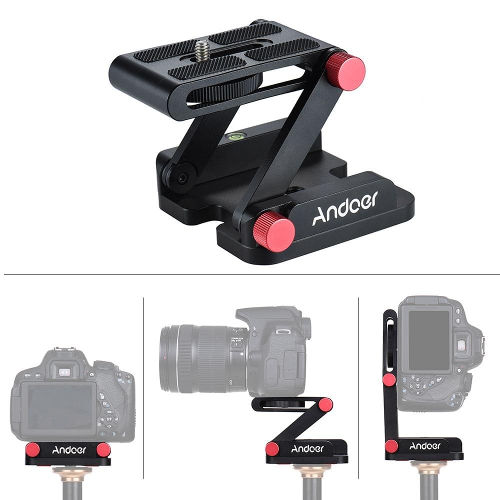 Andoer New Z-shaped Aluminum Alloy Foldable Camera Camcorder