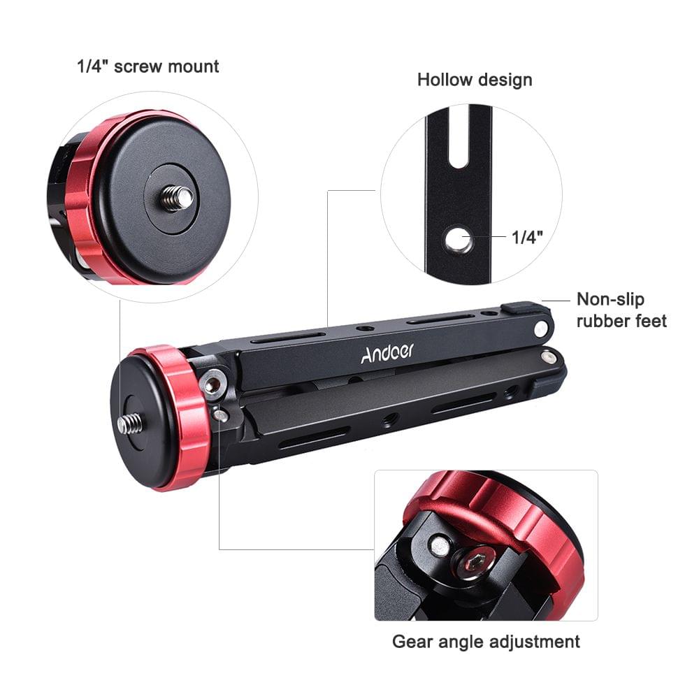 Andoer MT-01 Portable Aluminum Alloy Tabletop Tripod Mini