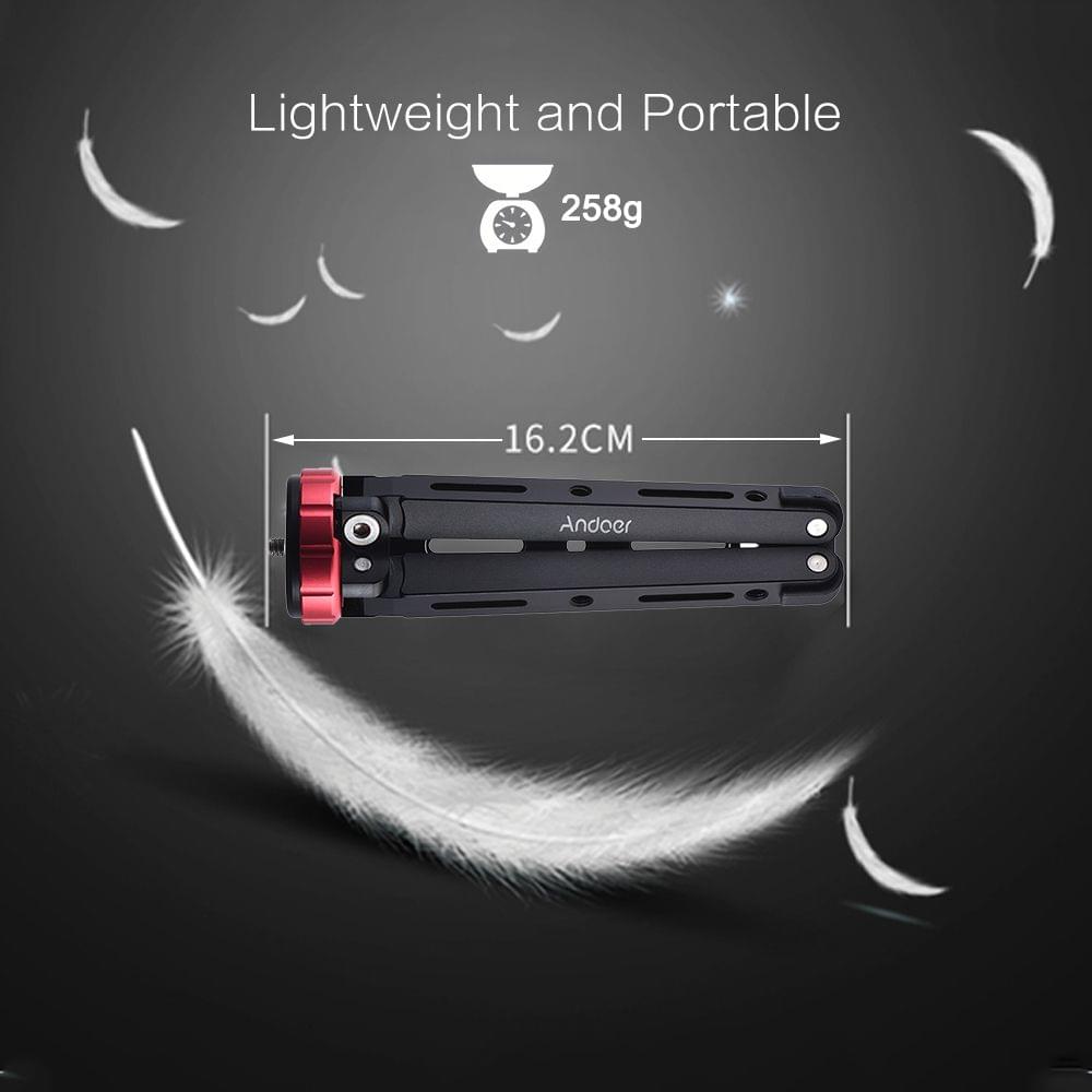 Andoer MT-01 Portable Aluminum Alloy Tabletop Tripod Mini