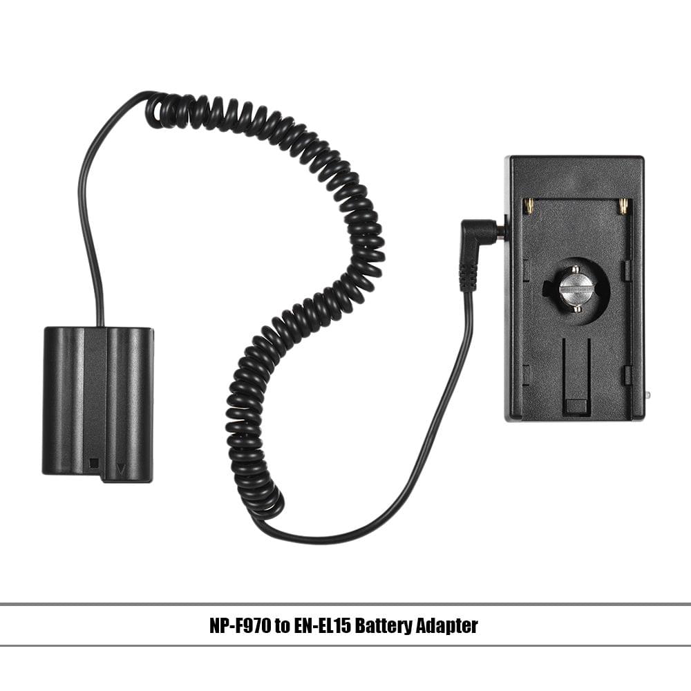 Andoer NP-F970 to EN-EL15 Dummy Battery Plate Mount Adapter - EN-EL15
