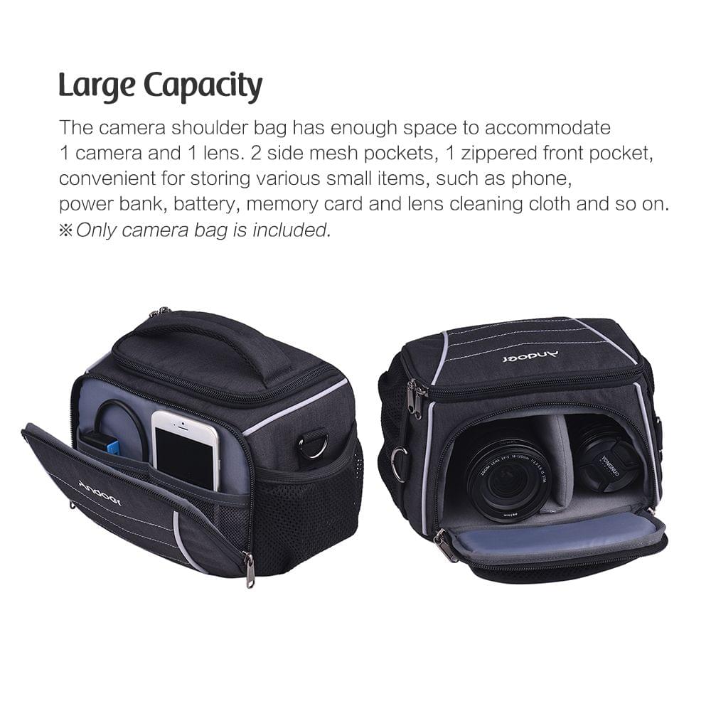 Andoer 600D Fabric Material Stylish Multi-function Camera