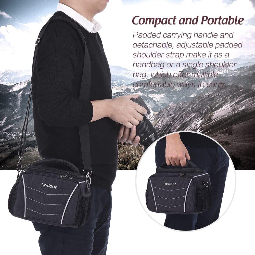 Andoer 600D Fabric Material Stylish Multi-function Camera