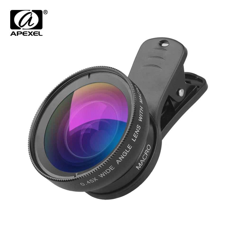 Uniqkart APL-0.45WM Phone Lens Kit 0.45X Super Wide Angle &