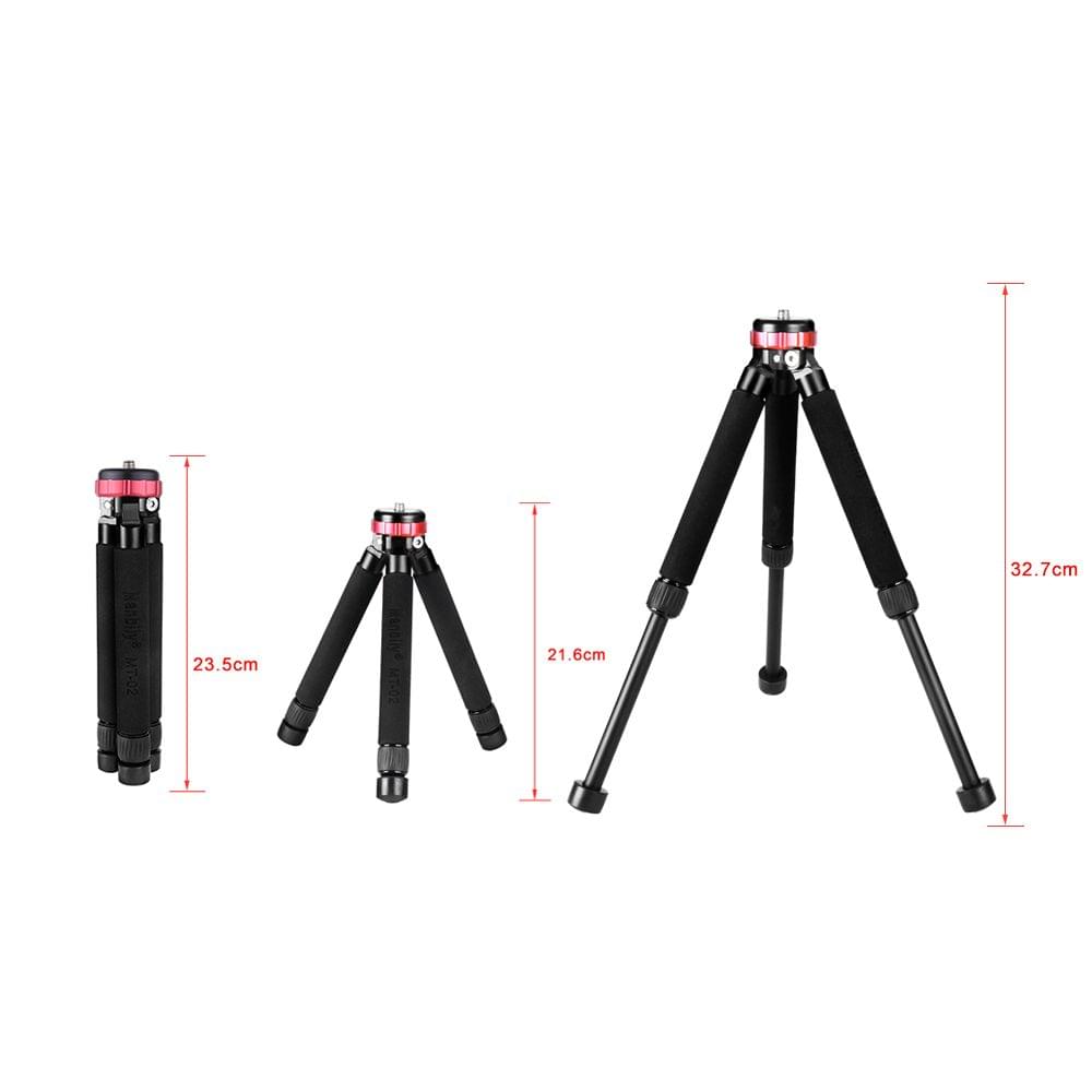 Manbily MT-02 Portable Aluminum Alloy Desktop Tripod