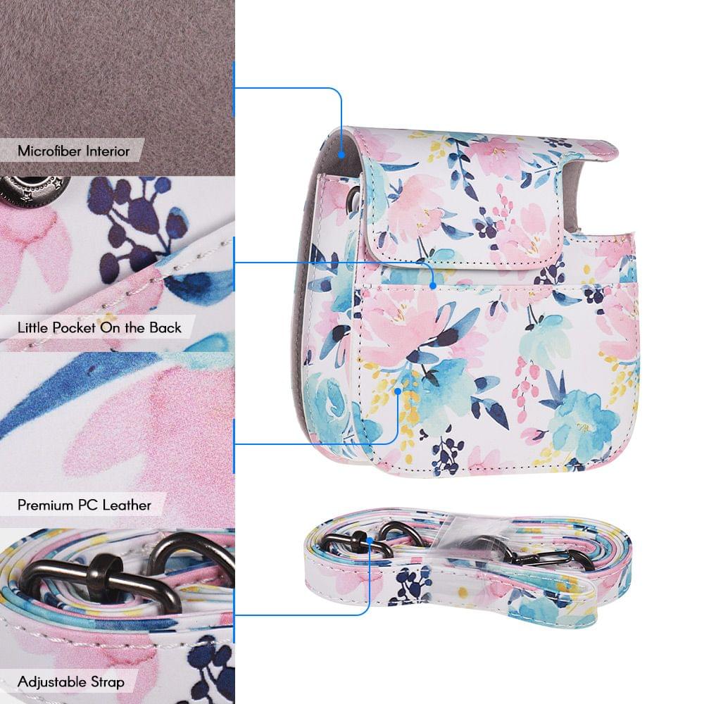 Andoer Camera Case Protective PU Leather Bag with Strap