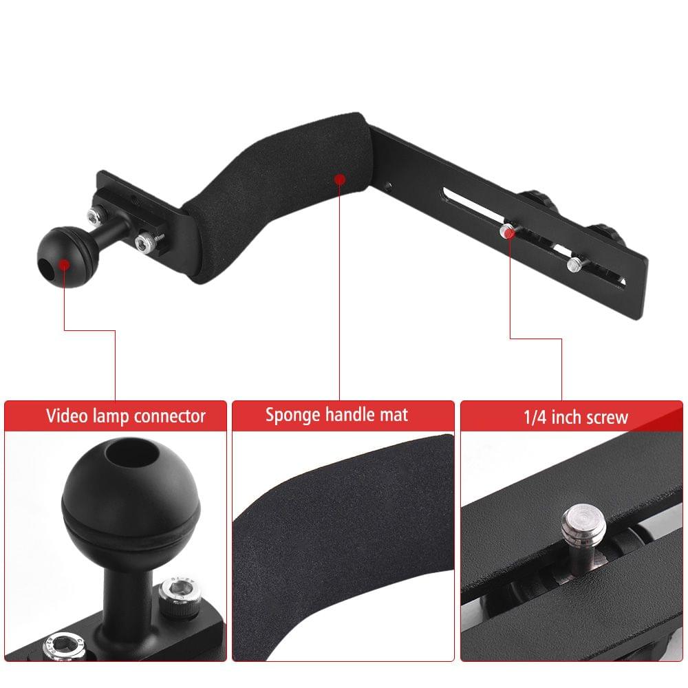 Aluminum Alloy Diving Handle Tray Bracket Single Handheld