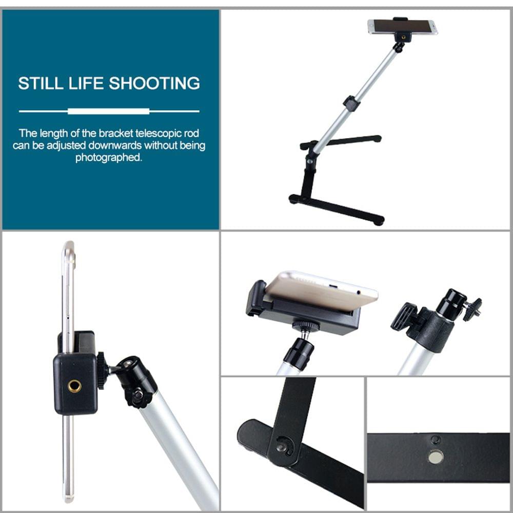 Photography Adjustable Table Stand Set Mini Monopod with - without phone clip