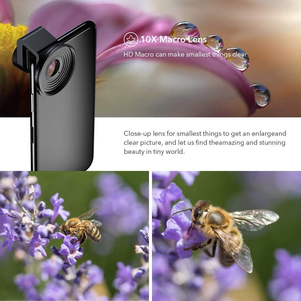 Uniqkart APL-HD5V2 5in1 HD Mobile Phone Lens Set- 2X Telephoto