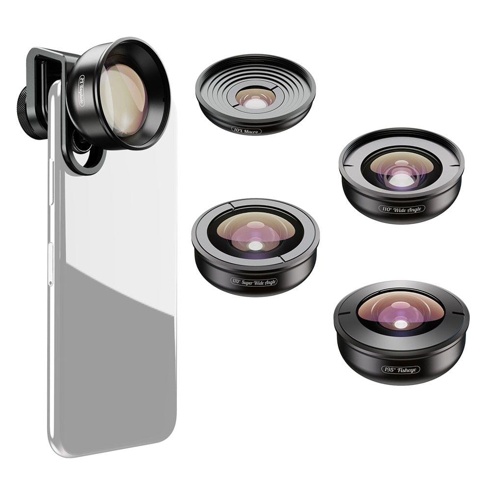Uniqkart APL-HD5V2 5in1 HD Mobile Phone Lens Set- 2X Telephoto