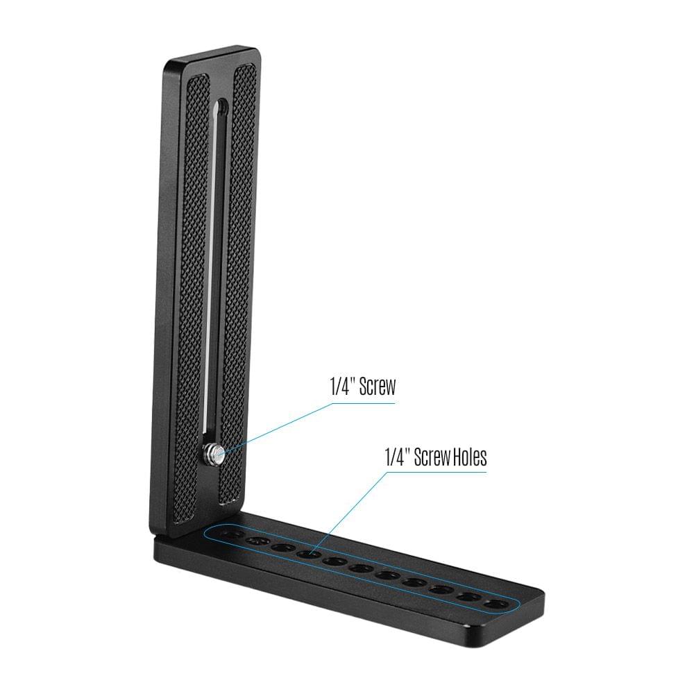 Andoer Aluminium Alloy Universal L-Shape Plate Bracket