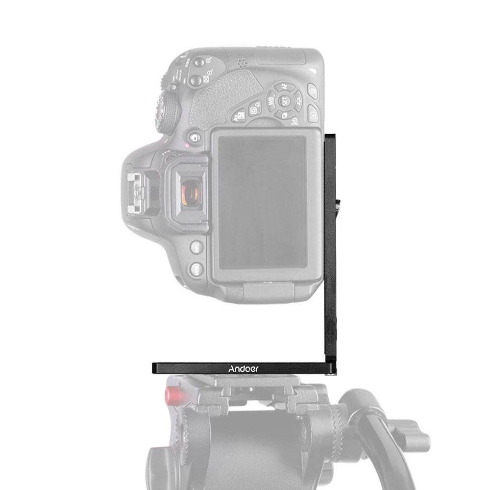 Andoer Aluminium Alloy Universal L-Shape Plate Bracket