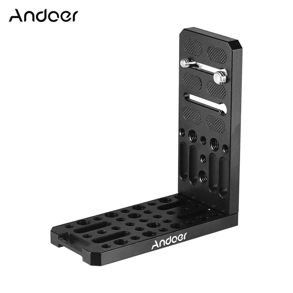Andoer Universal Camera L-Shape Bracket Plate Holder 1/4 &