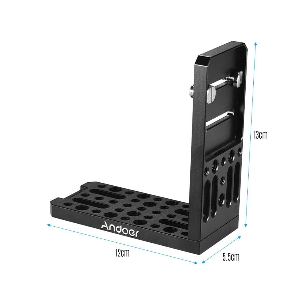 Andoer Universal Camera L-Shape Bracket Plate Holder 1/4 &