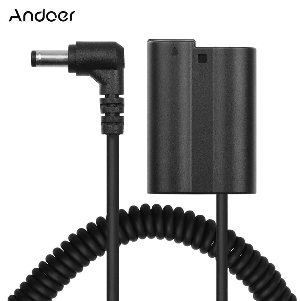 Andoer EN-EL15 Dummy Battery Pack DC Coupler Connector - For Nikon EN-EL15