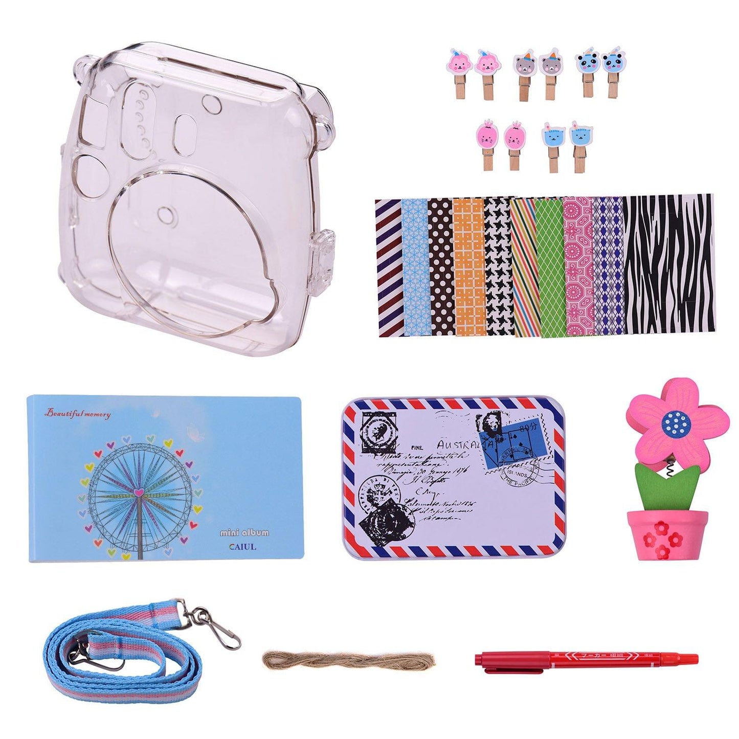 8-in-1 Instant Camera Accessories Bundle Kit for Fujifilm