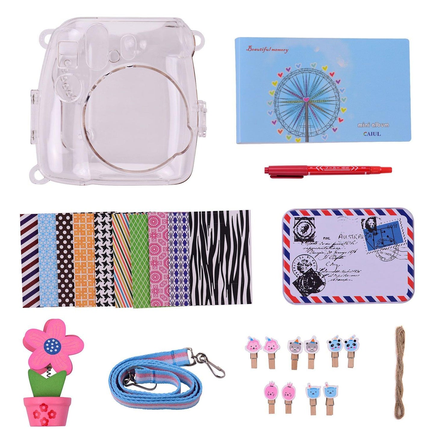8-in-1 Instant Camera Accessories Bundle Kit for Fujifilm