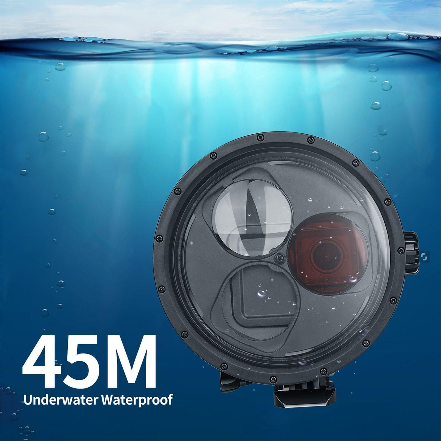 SHOOT Waterproof Dome Port Diving Housing Case with 10x