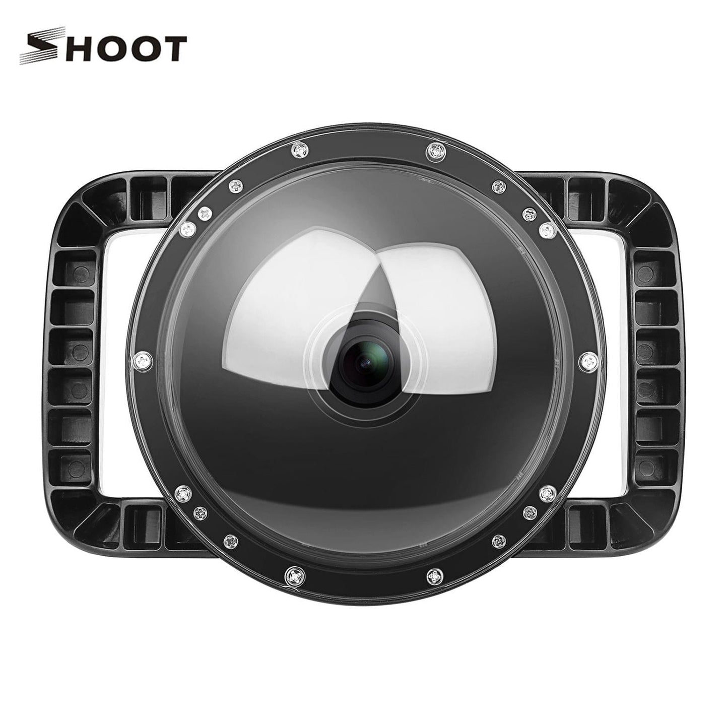 SHOOT 6inch Dual Handheld Waterproof Dome Port Diving