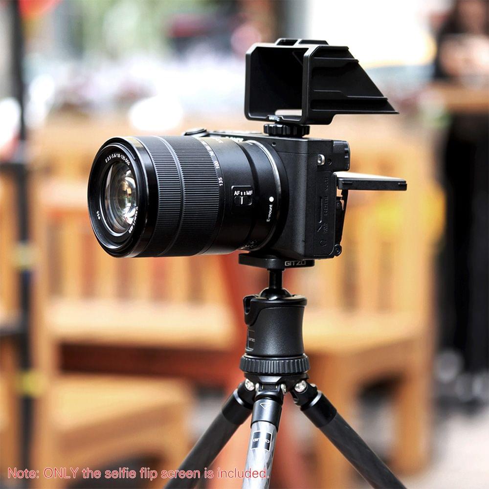 UURig Vlog Selfie Flip Screen with Cold Shoe for Mirrorless