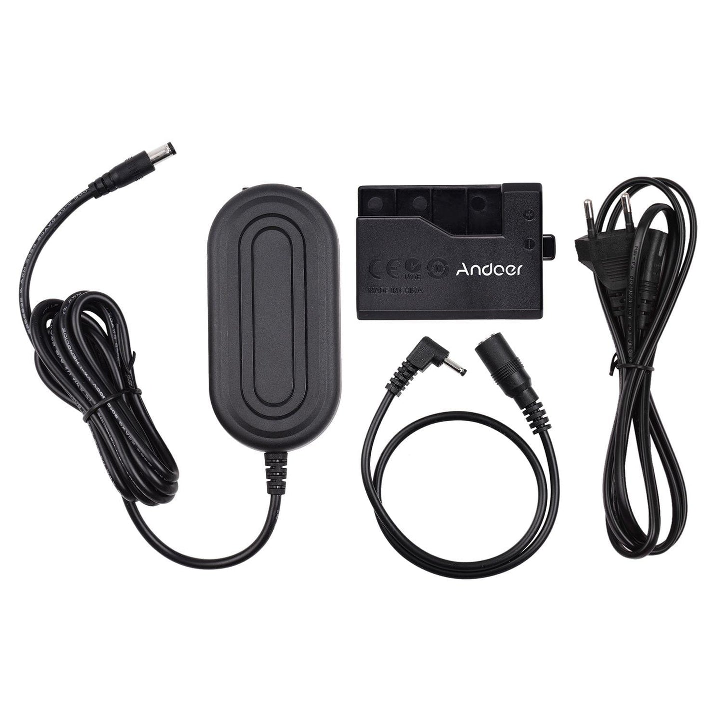 Andoer ACK-E10 AC Power Adapter Dummy Battery Coupler - EU Plug