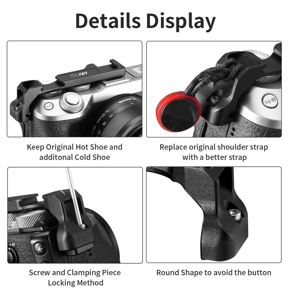 UURig R038 Double Cold Shoe Mount Bracket Extension Holder