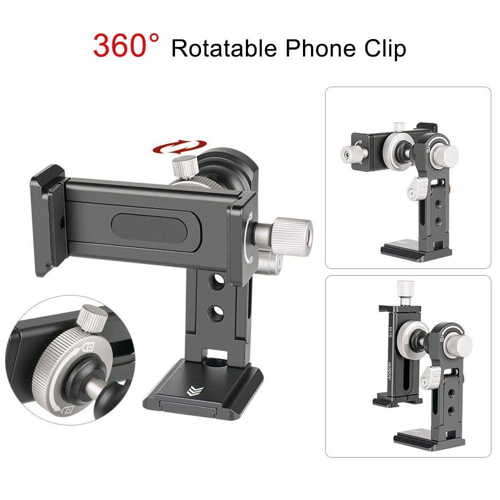 Andoer SJ-04 Phone Clip Cellphone Holder Clamp Desktop Stand