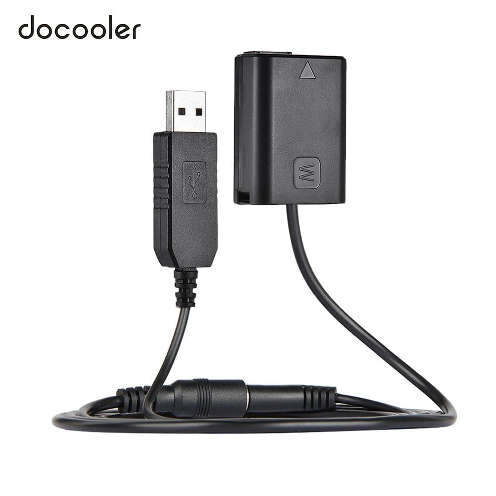 Docooler NP-FW50 Dummy Battery + DC Power Bank (5V 2A) USB