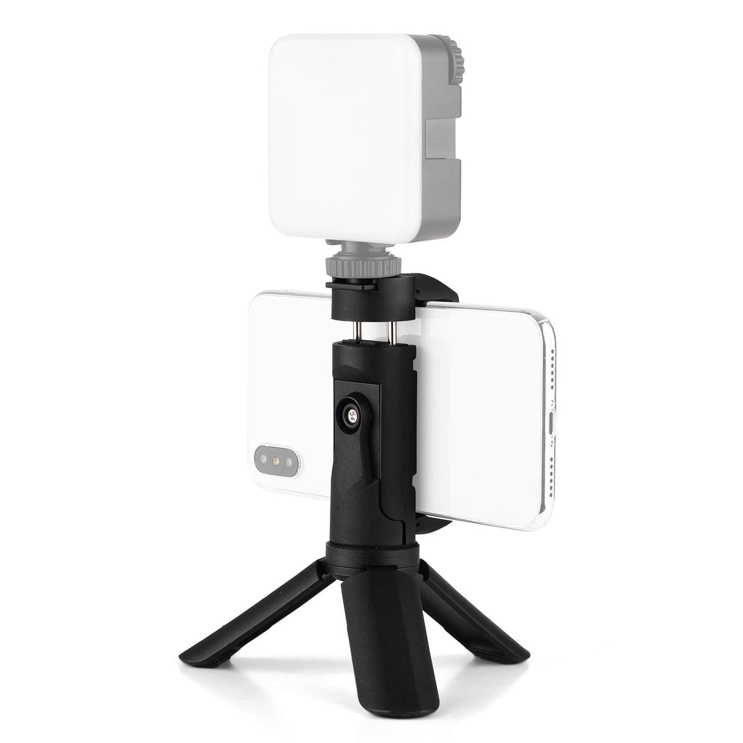 Mini Phone Holder Tripod Desktop Cell Phone Bracket Clamp