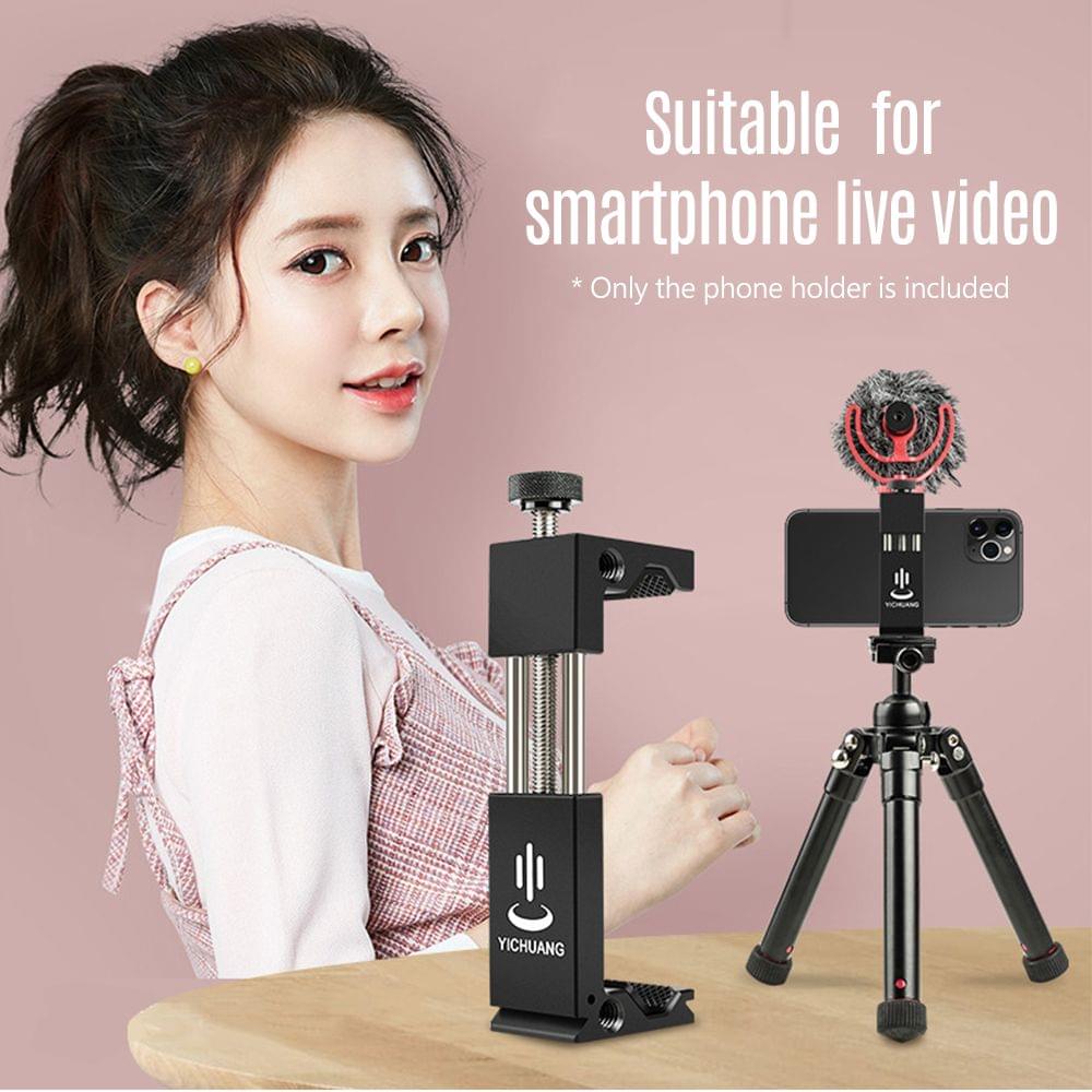 Metal Phone Holder Clamp Bracket Aluminum Alloy with Cold