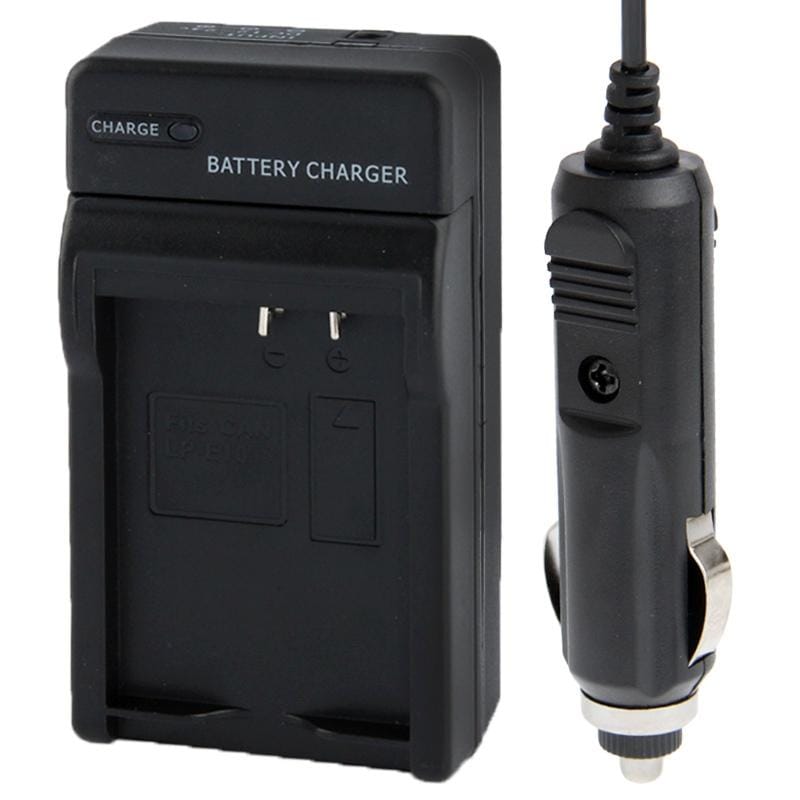 Digital Camera Battery Car Charger for Canon LP-E10 (Black)