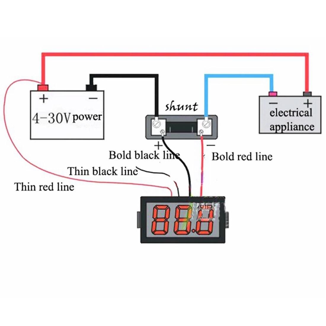 FL-2 50A 75mV DC Current Measure Divider Shunt for AMP Meter Ammeter