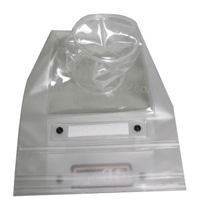 Bingo Waterproof Bag for SLR Camera, Size: 255 x 265 mm, Lens Dia. / Length: 95 / 150 mm (White)