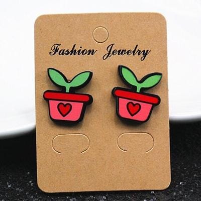 Creative Fruit Plant Mini Cartoon Small Earrings (e098-2)
