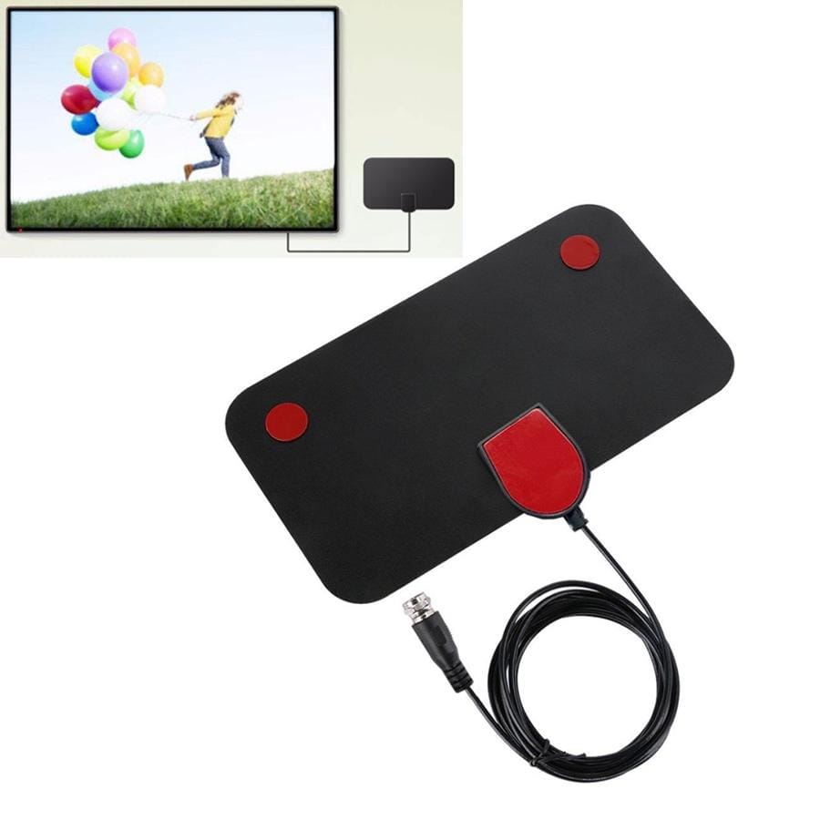 DVB-T2 50 Miles Range 20dBi High Gain Amplified Digital HDTV Indoor TV Antenna with 3m Coaxial Cable