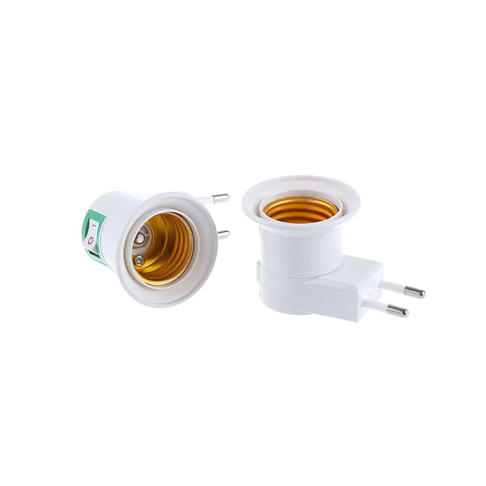 3PCS EU Plug to E26/E27 Adapter LED Light Bulb Converter - EU Plug