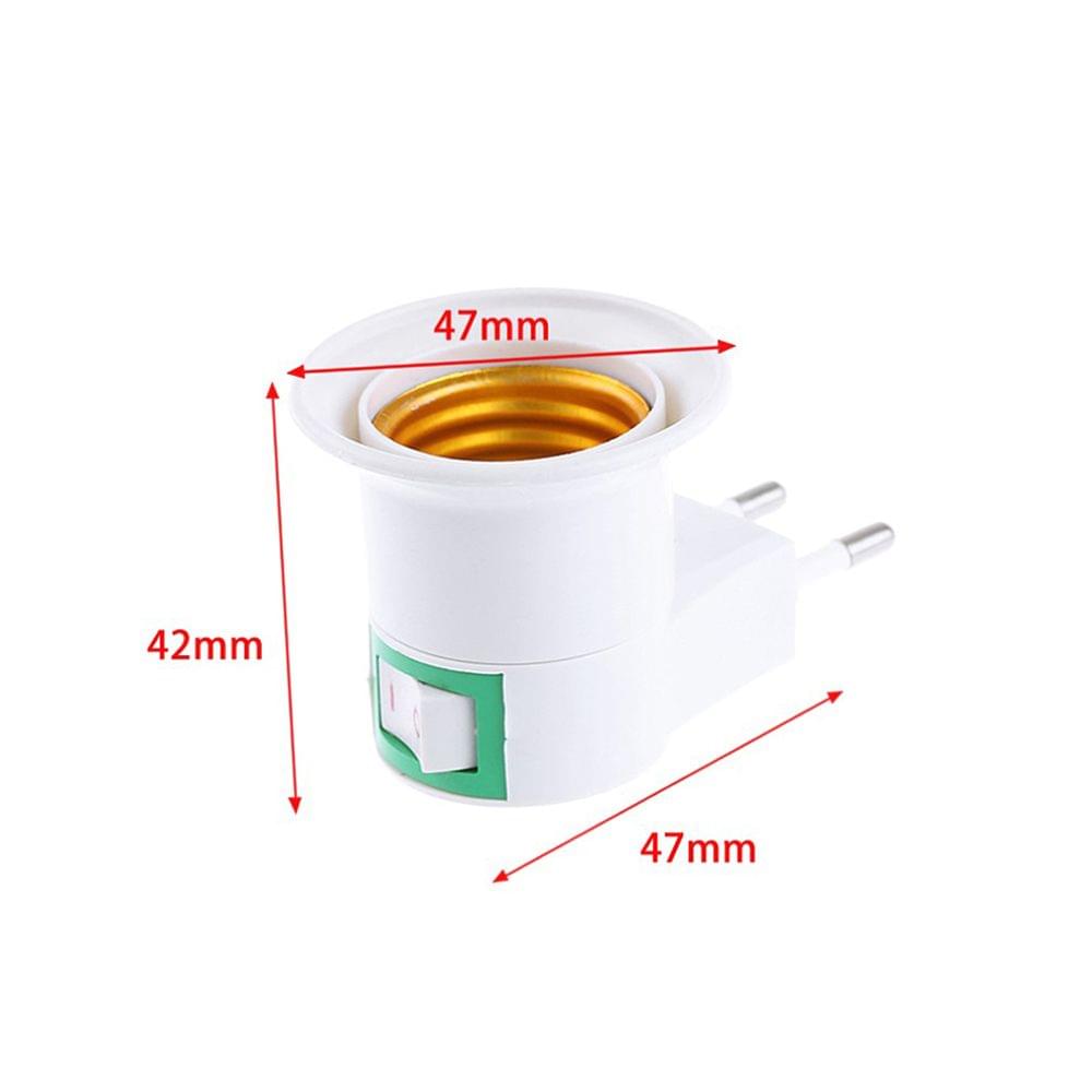 3PCS EU Plug to E26/E27 Adapter LED Light Bulb Converter - EU Plug