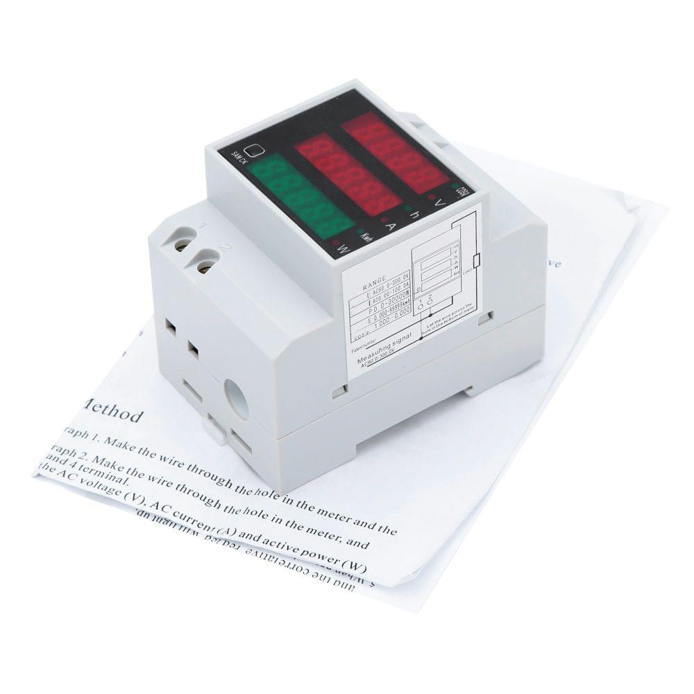 AC80-300V 100A Multi-functional Digital Din Rail Current