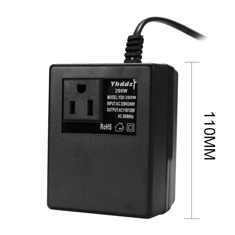 Intelligent Efficient Household 200W AC 220V To 110V Step - EU Plug